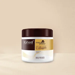 ماسک مو کلاژن ترمیم و صاف کننده کارسل کاسه ای 500 میل Karseell Collagen اورجینال