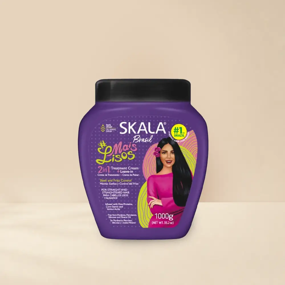 کرم موهای صاف ۲ در ۱ اسکالا مدل SKALA Mais Lisos‎